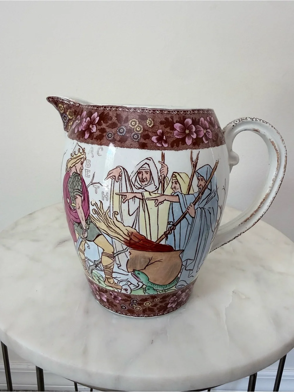 Antique Copeland Spode Shakespeare Pitcher